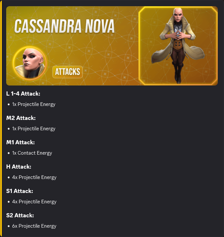 champion attacks command preview