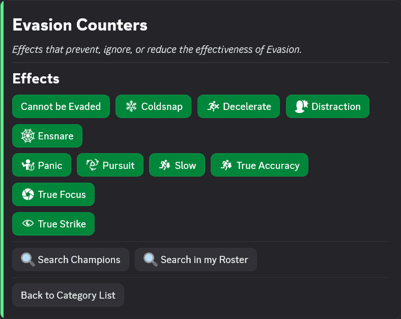 glossary category command preview